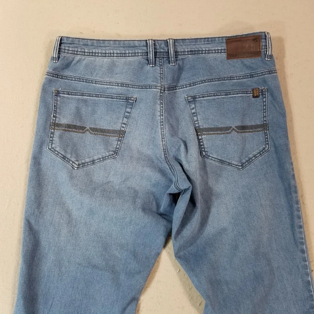 Buffalo David Bitton jeans mens 38 x 30 Axel slim straight blue flex denim pants